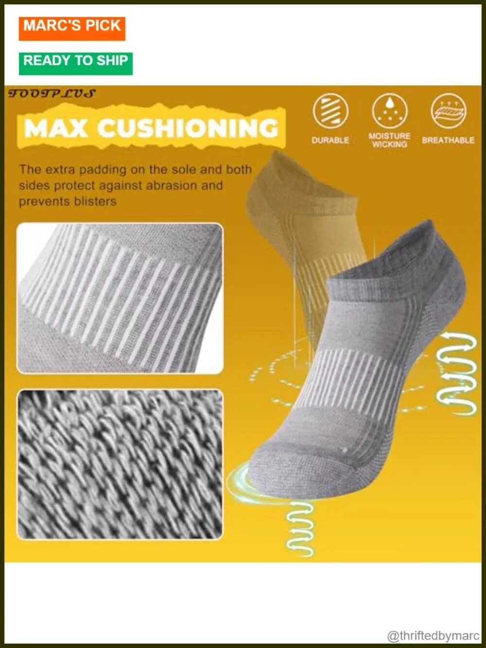 Copper Compression Socks Cushioned Sole Arch Support Athletic Crew